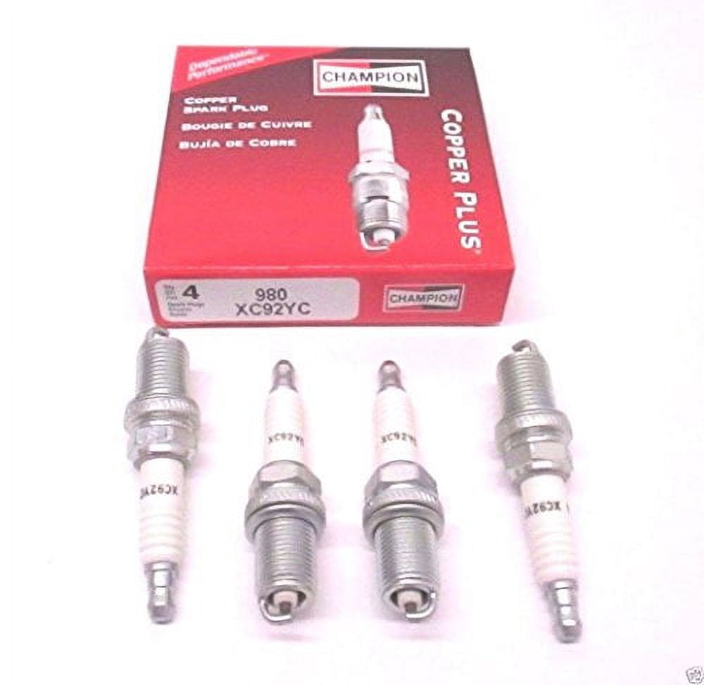 Champion XC92YC Spark Plugs, Copper Silver Tone, 4 ct