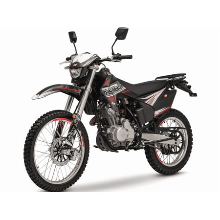 TrailMaster T5 Dirt Bike, 223cc Engine, 5-Speed Manual Transmission, 57 MPH Max Speed, Electric/Kick Start, 35 Inch Seat Height, 21 Inch Front Tire, Disc Brakes (Red)