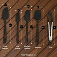thumbnail image 5 of Kaluns Silicone Spatula, 4 Piece Rubber Spatula Set, Heat Resistant Non-Stick Kitchen Tools, 5 of 10