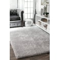 thumbnail image 2 of nuLOOM Luna Dusk Shag Area Rug, 6' x 9', Silver, 2 of 4