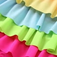 thumbnail image 4 of Mercatoo Baby Girl One 𝐏iece Swimsuits, Toddler Rainbow 𝐇𝐚lter Ruffle Swimwear Girls Backless Beach Bathing Suit, 4 of 7