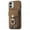 Brown, variant on Compatible with iPhone 11 Card Slot Back Case, 360 Degree Rotatable Ring Stand Plating Button PU Leather Support Magnetic Car Mount Phone Case Cover for iPhone 11, Pink