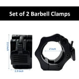 Barbell Clips, Quick Release 1 inch & 2 inch Barbell Clamps for ...