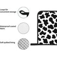 thumbnail image 6 of Cow Print Oven Mitts and Pot Holders Sets of 4 High Heat Resistant Oven Mitts with Oven Gloves and Hot Pads Potholders for Kitchen Cooking Baking Grilling BBQ Non-Slip Cooking Mitts, 6 of 6