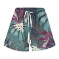 thumbnail image 7 of Runfenguu Spandex Shorts Women, Womens Swim Shorts Fashion Womens Comfy Drawstring Bandage Printing Casual Elastic Waist Pocket Loose Shorts Pants Workout Shorts, 7 of 7