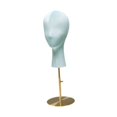thumbnail image 3 of Cabeza de maniquí femenino de altura ajustable, expositor de sombreros y pelucas, soporte para pelucas Azul, 3 of 9