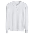 thumbnail image 4 of FYDUU Fashion Shirts for Men Knit Long Sleeve Shirt Business Casual Pullover Sweater Thermal Warm Base Layer Top Winter Fall Classic Golf T Shirt, 4 of 4