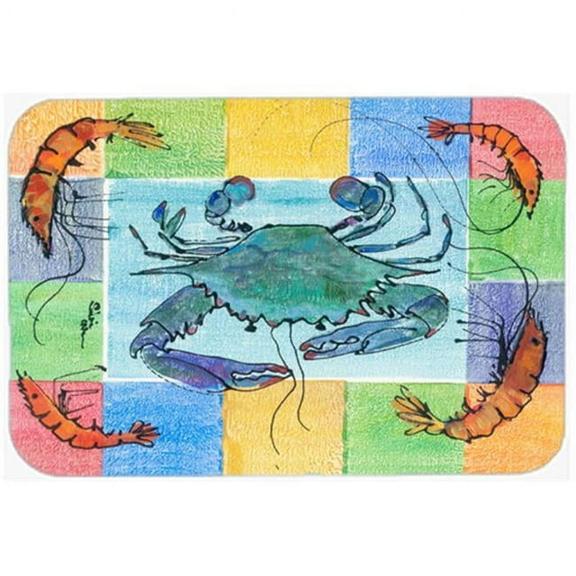 Carolines Treasures 8040LCB Planche à Découper en Verre de Crabe - Grande