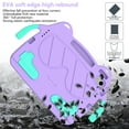 thumbnail image 6 of ELEHOLD Kids Friendly Case for iPad 10th Gen 10.9" 2022, EVA + Hard PC Hybrid Shockproof Full Body Protective Multi-Angle Kickstand Case Cute Cover with Handle Grip for iPad 10th Generation, Purple, 6 of 6