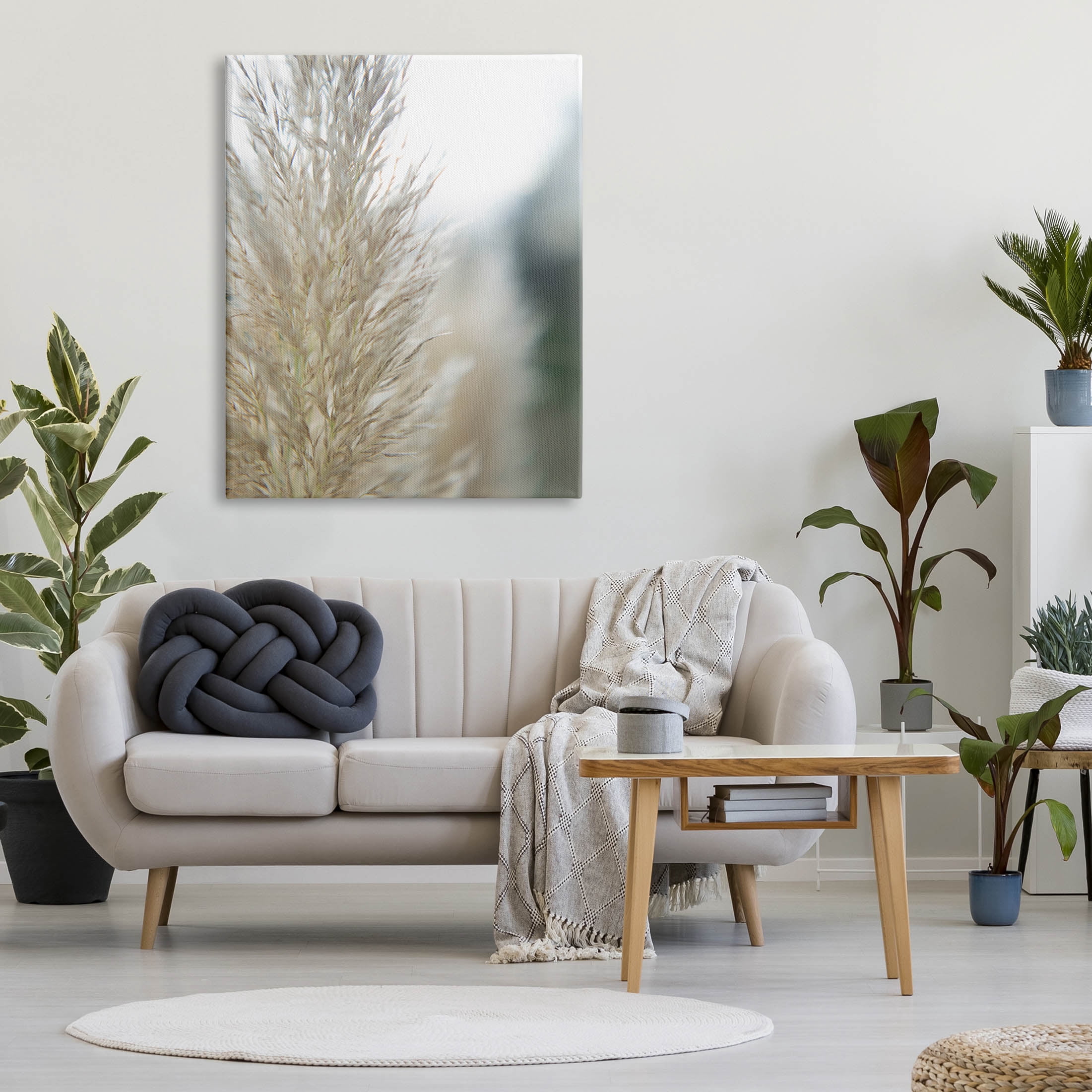 Stupell Industries Natural Pampas Grass Photography Scene Photograph Gallery Wrapped Canvas Print Wall Art, Design by Jason Johnson