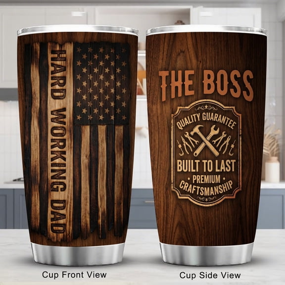 Fathers Day Gifts for Husband, Best Dad Ever Gifts, Regalos para Papá, Funny Dad Mug, 20oz Stainless Steel Tumbler