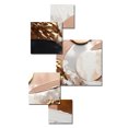 thumbnail image 3 of Designart "Marbled Meditations Gold and White I" Abstract Marble Living Room Set, 3 of 5