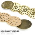 thumbnail image 3 of YooGuoGuo Wide Disc Belt for Women Vintage Leather Hollow Out Round Belt Western Waist Belt, 3 of 7