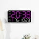 thumbnail image 5 of pstuiky Reloj de pared digital LED con pantalla grande despertador y calendario digital ideal para sala de estar dormitorio oficina y tienda., 5 of 6