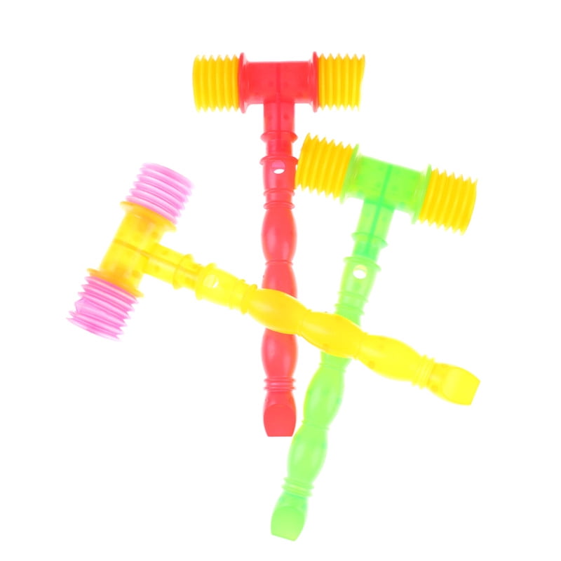 25cm Plastic Whistle Training Toddler Baby Kids Handle Hammer Noisy Whistl Toy I 