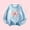 Light Blue, variant on Girl's Graphic Print Long Sleeve Round Neck Oversized Sweatshirts Pullovers