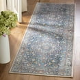 thumbnail image 2 of SAFAVIEH Vintage Persian Forrester Floral Bordered Polyester Area Rug, Blue/Ivory, 5'x7'6", 2 of 5