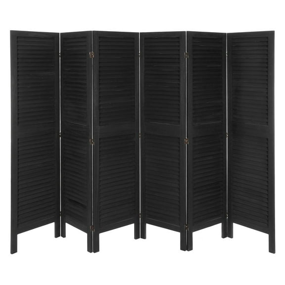 Oriental Furniture 5 1/2 ft. Tall Venetian Room Divider - 6 Panel - White