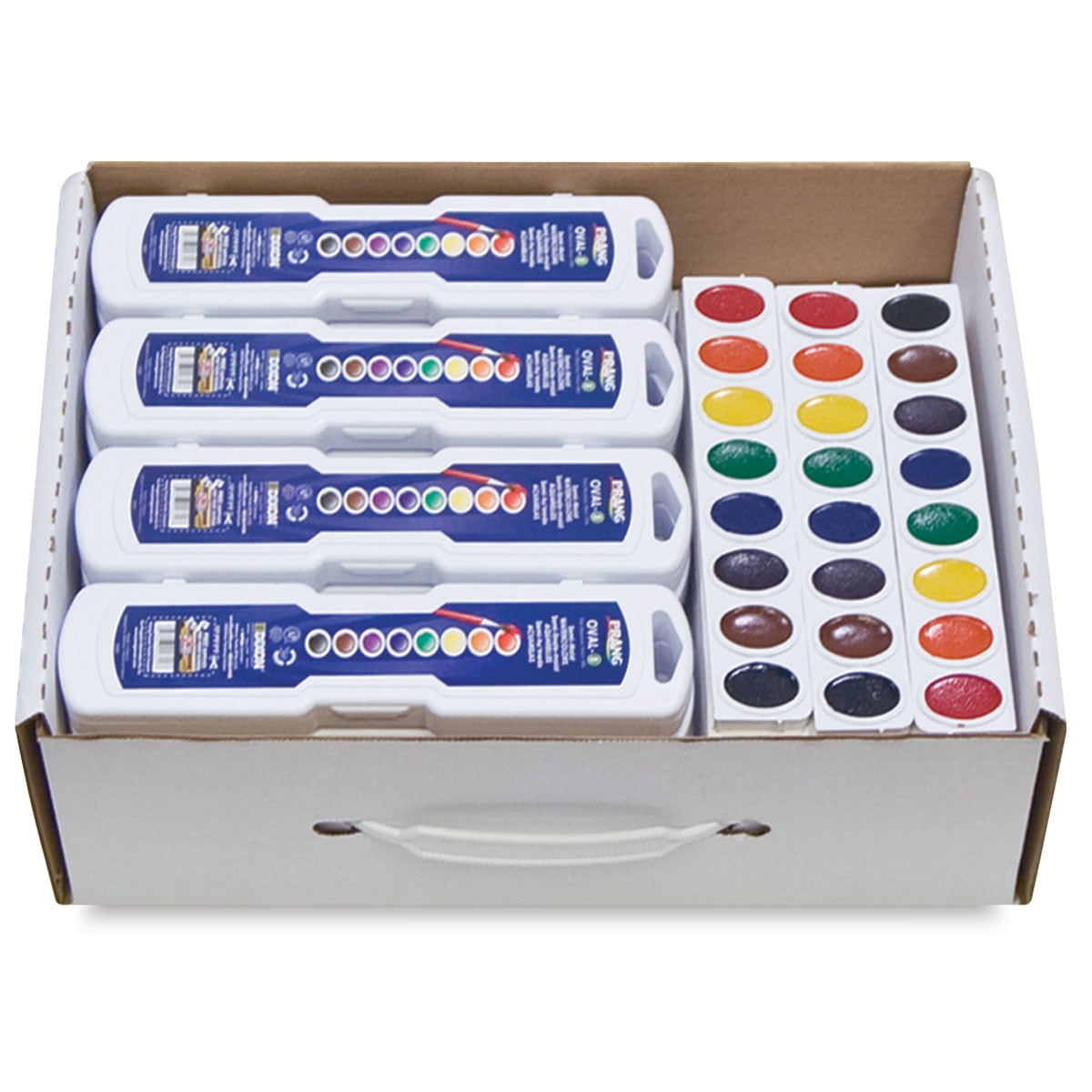 Prang® Semi-Moist Washable Watercolor Set, 8 Metallic Colors Per Set, 6 Sets  