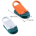 thumbnail image 3 of Inteprter Envoltura para hacer bolas de hervida de plástico, lavable, portátil, ligera, para prensar masas, prensador, herramientas de Cocina y Comedor Naranja, 3 of 6