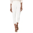 thumbnail image 1 of Pantalones Tommy Hilfiger con forma de sloane recortado, tobillo marfil, talla 4, para mujer, 1 of 2