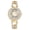 Gold, variant on Luxury Stainless Steel Watches for Women: Sparkly Snowflake Design Chunky Bracelet Imitation Diamond Analog Quartz Round Watch
