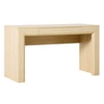thumbnail image 5 of Walker Edison Modern Waterfall 1-Drawer Writing Desk, Light Ash, 5 of 12