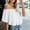 White, variant on Ussuma off The Shoulder Tops for Women Womens Tank Tops Women'S Casual One Neck Color Stretch Loose Hundred Shirt Blouse Tops Holiday Saving Solidcolor