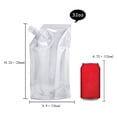 thumbnail image 3 of Petacas Bolsas Para Petacas Con Embudo Bolsas De Licor Portátiles Reutilizables Kearding HA042334-02, 3 of 6