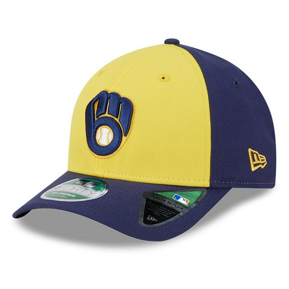 Men's New Era  Gold/Navy Milwaukee Brewers Player Replica 9FORTY Adjustable Hat