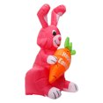 thumbnail image 6 of amlbb Easter Decorations Easter Inflatable Standing Bunny Inflatable Model Glowing Holiday Decoration on Clearance, 6 of 9