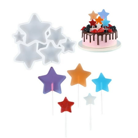 

Various Shapes Silicone Lollipop Mold Jelly Chocolate Cake Decoration Mold Kitchen Baking Accessories Epoxy Gum