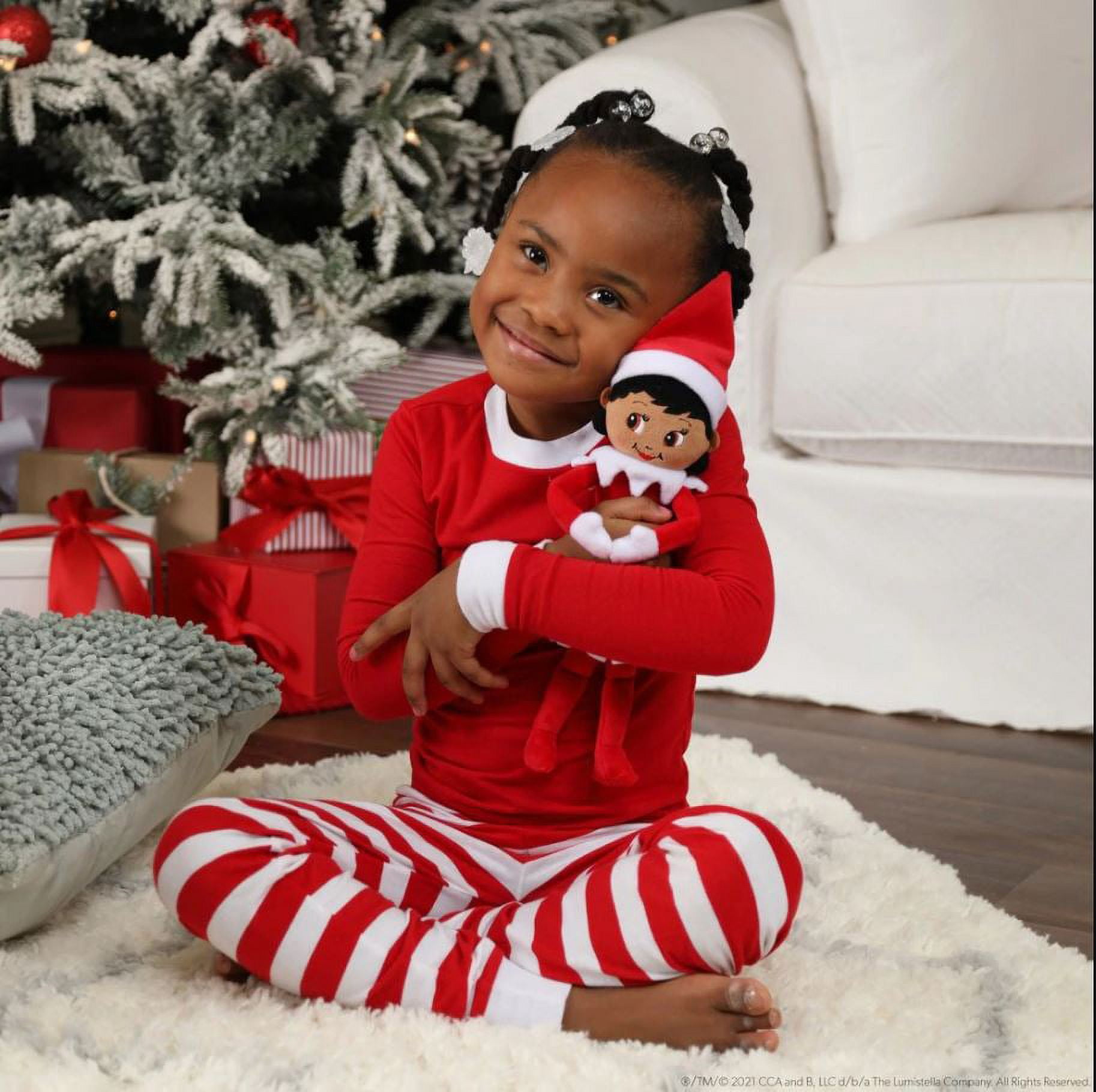 The Elf on the Shelf - Plushee Pal Snuggler Elf Dark Tone Girl & Boy, 12"