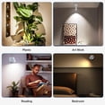thumbnail image 5 of LED Spotlight Indoor, Rechargeable Battery Uplighting Indoor with Timer＆Dimmable Remote, 3CCT Picture Lights for Wall, Wireless Accent Light for Plants Artwork Painting, 2 Pack White, 5 of 8