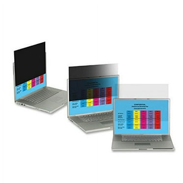 3M Privacy Filter for 15in Laptop with  COMPLY Flip Attach, Black