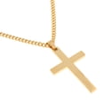 thumbnail image 4 of Collar con crucifijo cruzado Sunnimix de Acero inoxidable Oro, 4 of 8