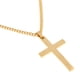 thumbnail image 4 of Collar con crucifijo cruzado Sunnimix de Acero inoxidable Oro, 4 of 8