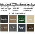 thumbnail image 7 of 2'x10' Soft and Durable Interlace Indoor - Outdoor Area Rugs Lightweight and Flexible for Easy Cleaning and Transport (Color: Chestnut), 7 of 7