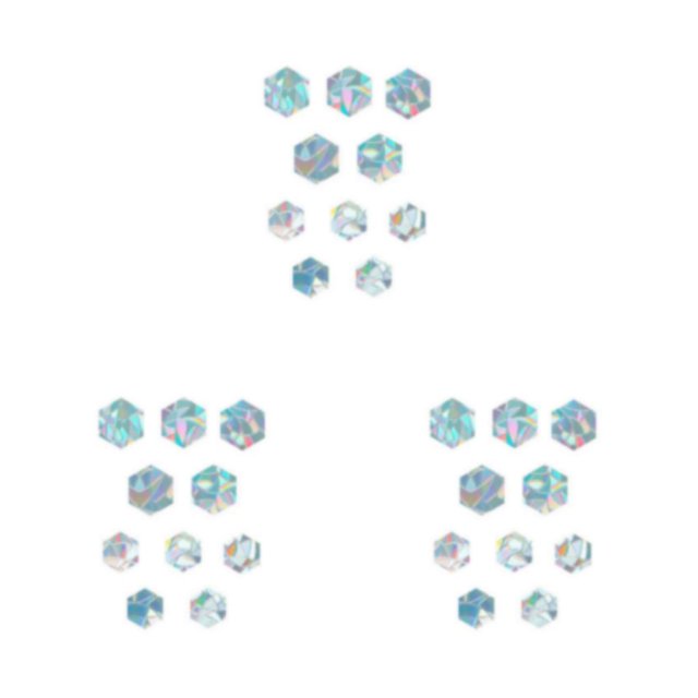 Youkk 3D Rainbow Sticker Colorful Beautiful Home Upgrade 3D Lighting Presents Rich And Colorful Visual Effect 12 3Set