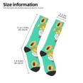 thumbnail image 5 of Fotbe Sunflower Gnomes5 print Women's Men's Novelty Crew Socks Cotton Socks Knee High Socks for Walking,Running,Nurses,Pregnancy, 5 of 9