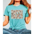 thumbnail image 6 of He Is Risen Shirt for Women - Ink-Printed Pearls Easter Matthew 28:6 Floral Tee Seafoam Shirt Adult 2X-Large, 6 of 7