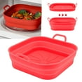 thumbnail image 4 of Friteuse Panier Pot, Garnitures de Friteuse Résistant à Haute Température Carré Sûr pour la Maison Bleu, Rouge, 4 of 8