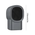 thumbnail image 3 of Calentador eléctrico portátil, ventilador de calor de calentamiento rápido de cerámica, parada de inclinación silenciosa para invierno, 3 of 5
