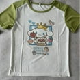 thumbnail image 4 of Sanrio Oversized T Shirt Summer New Original Y2k Top Kawaii Girl Mixed Color Kuromi Cinnamoroll Graphic T Shirts Women Clothes, 4 of 16