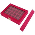 thumbnail image 3 of Grids Jewelry Box,Professional 24 Grids Jewelry Jewelry Storage Box Jewelry Display Box Industry-Leading Standards, 3 of 8
