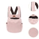 thumbnail image 5 of Mochila transportadora para mascotas, bolsa de transporte para gatos, novedosa, transpirable, ajustable, paquete frontal para perros Rosa, 5 of 8