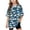 Blue A, variant on Summer Boys T Shirts Camo Print Loose Fit Round Neck Short Sleeve Casual Streetwear for 5-15 Years