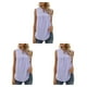 thumbnail image 3 of Blusa Sin mangas Sonducket Color sólido Cuello en V para Mujer de oficina, 3 of 6