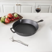 Mainstays 12 Inch Cast Iron Skillet with handle Black