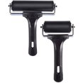 thumbnail image 1 of 2pcs Roller For Ink Paint Rollers Brayer Hard Rubber Ink Rollers Presser Craft Art Printing Ink The Anti-Slip Board Tool (3.8 & 2.2 Inches), 1 of 5